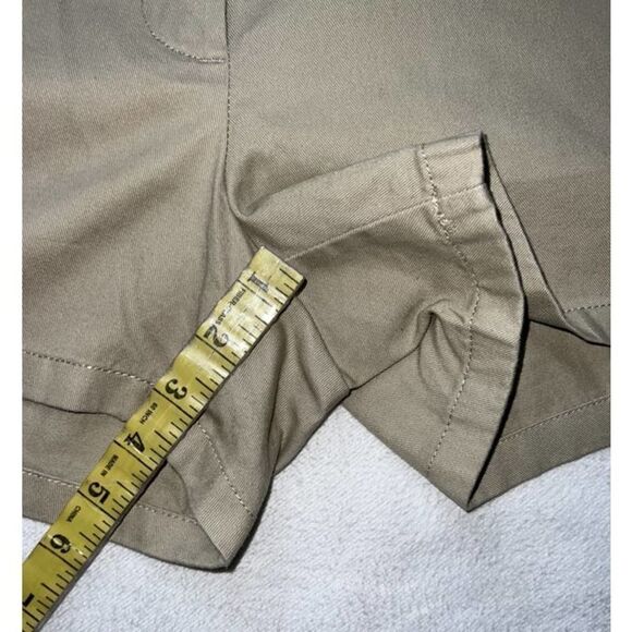 J.Crew Khaki Flat Front Shorts-4 - Picture 8 of 8